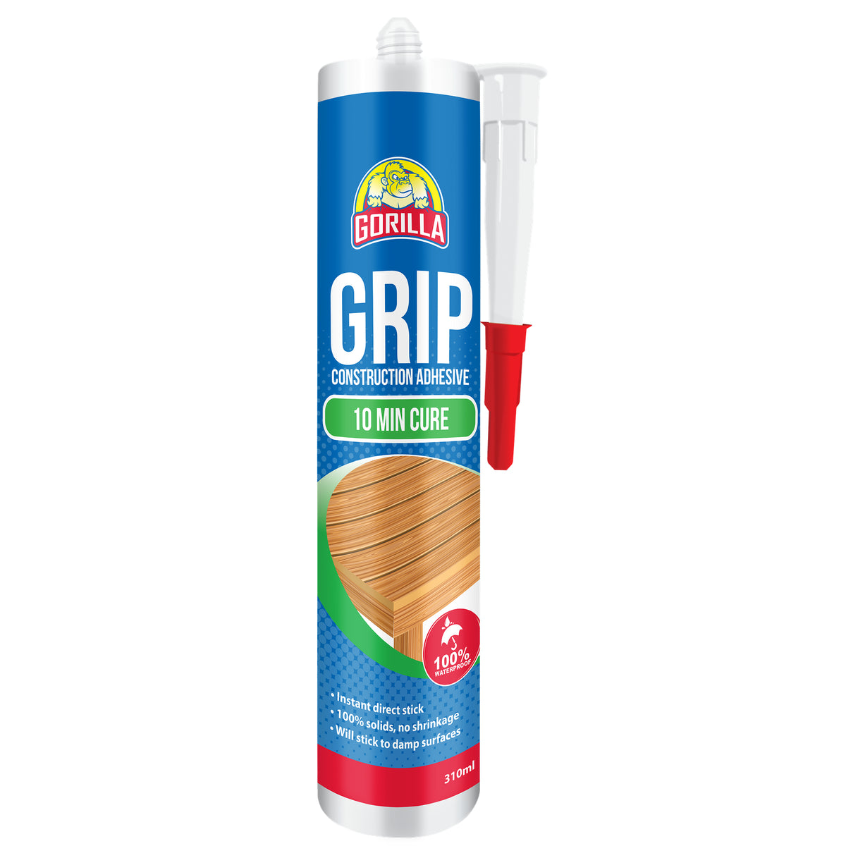 GORILLA GRIP 310ML 10MIN CURE CONSTRUCTION ADHESIVE