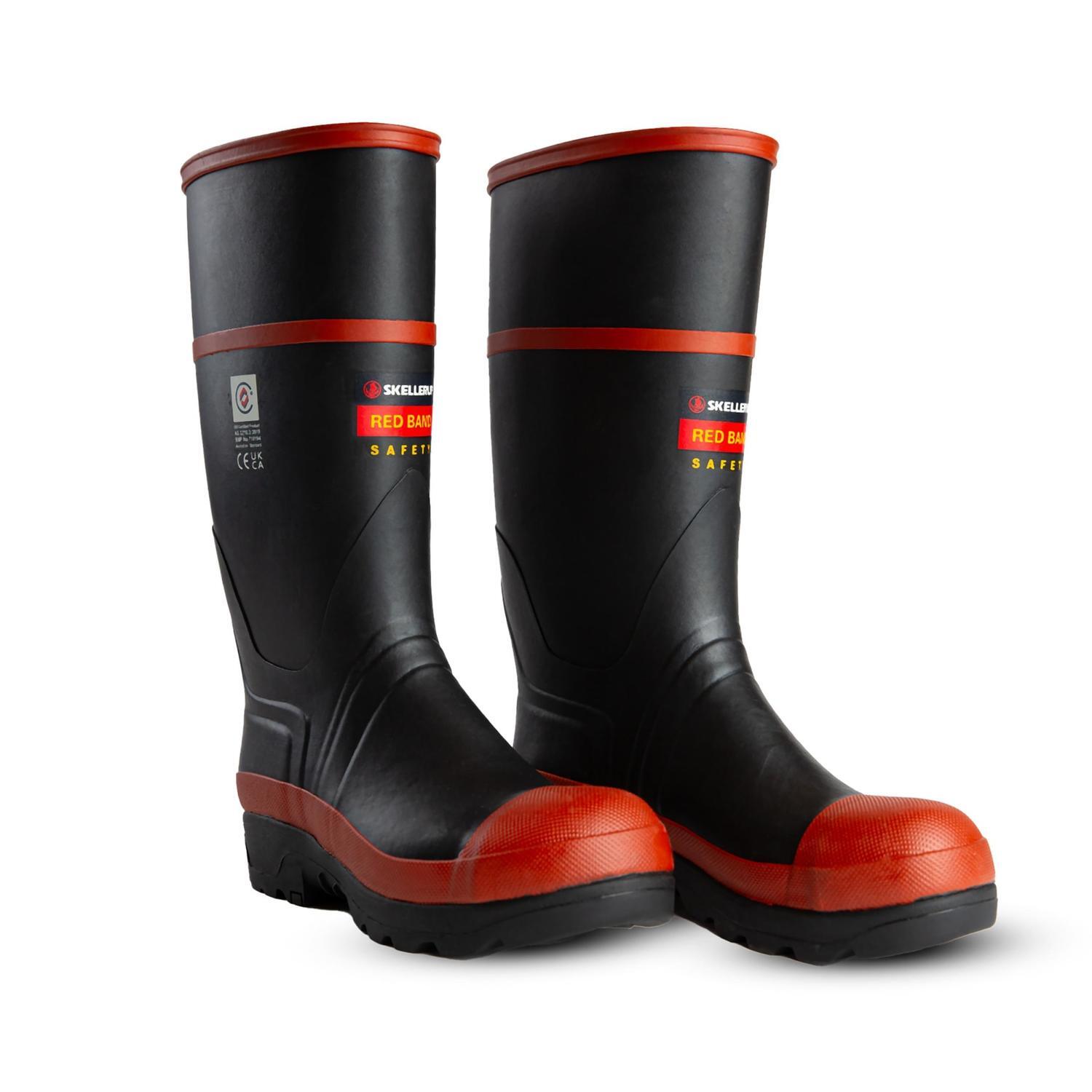 SKELLERUP RED BAND SAFETY KNEE GUMBOOT – ALL SIZES