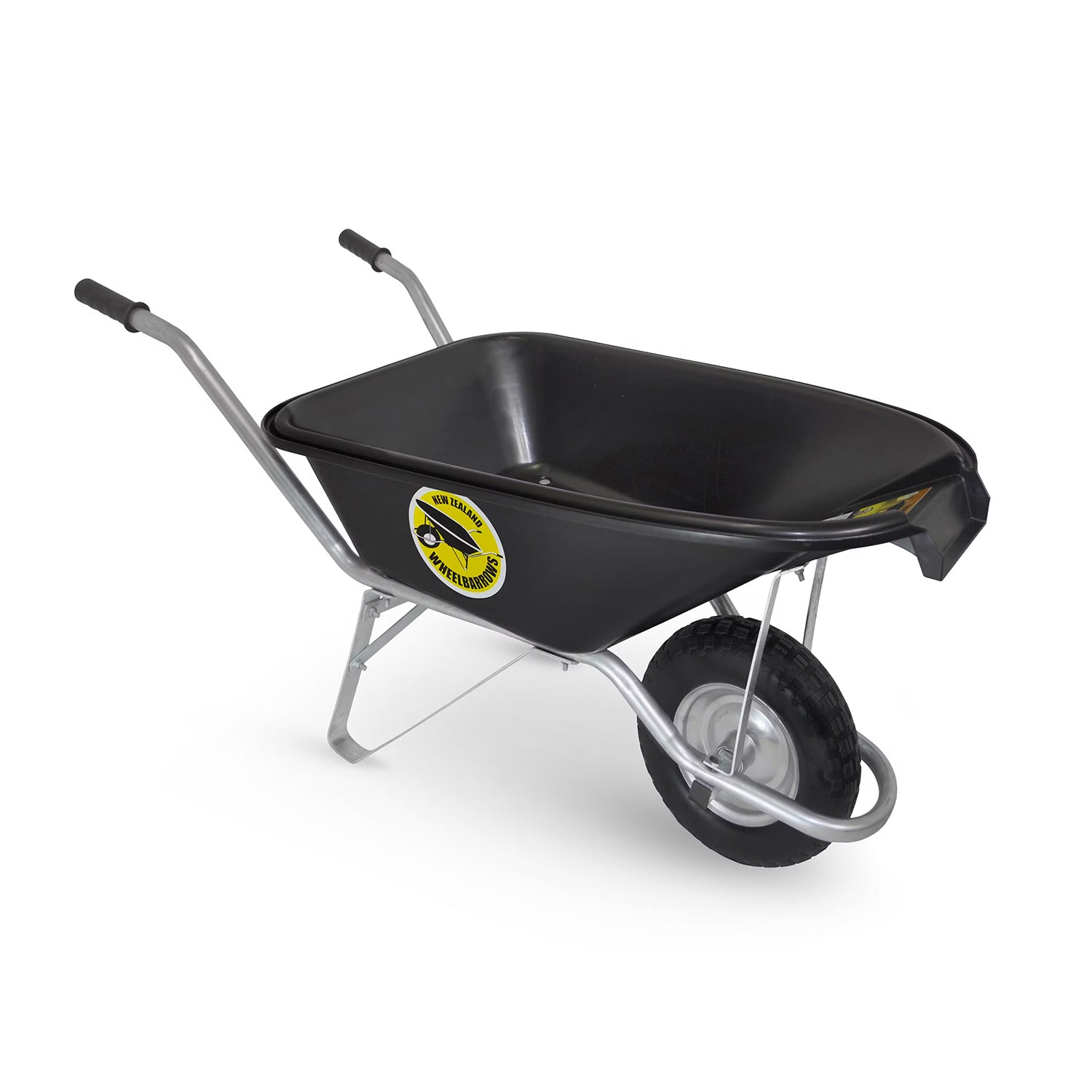 NZ WHEELBARROW POLYPOUR 72L 120KG WHEELBARROW